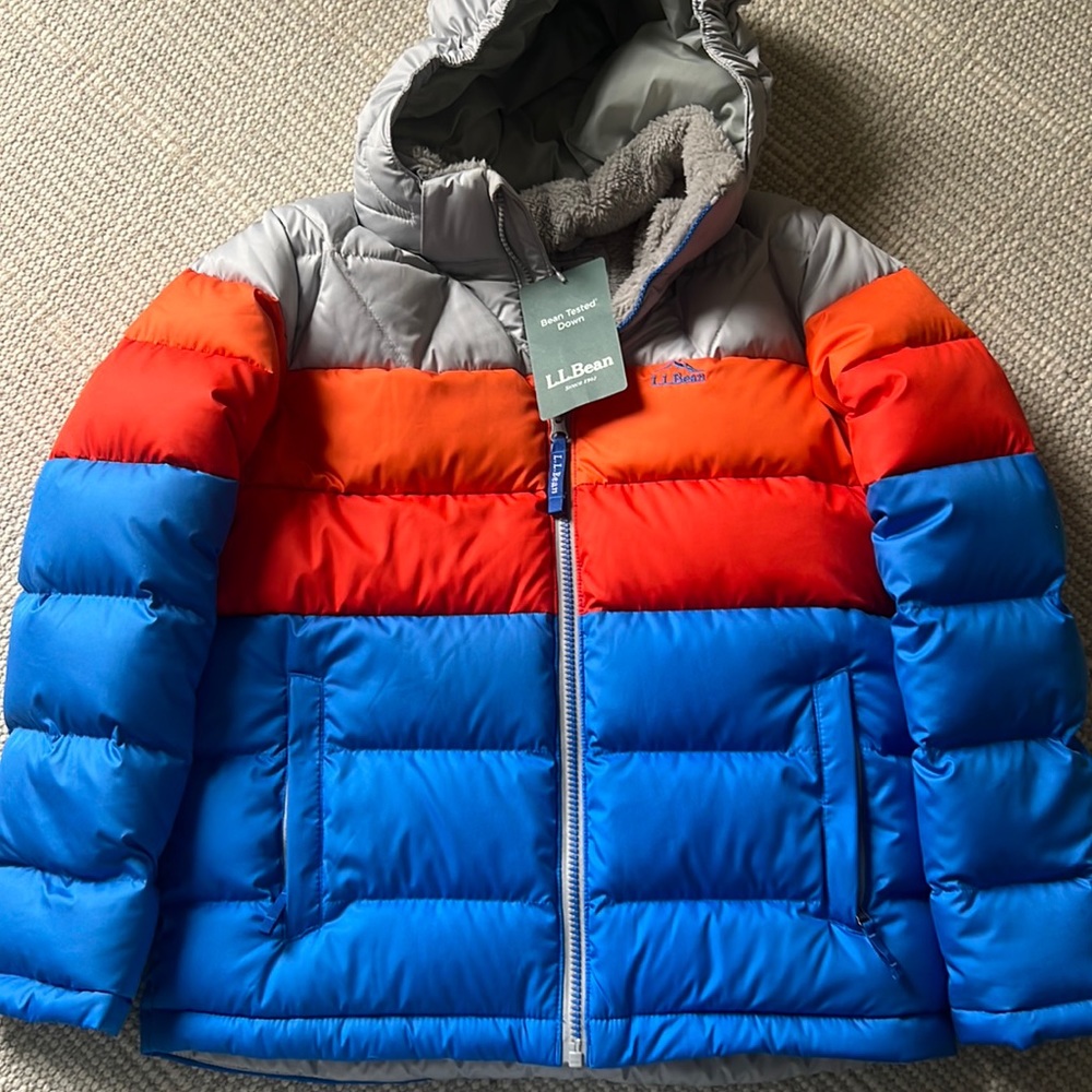 LL Bean kids puff coat